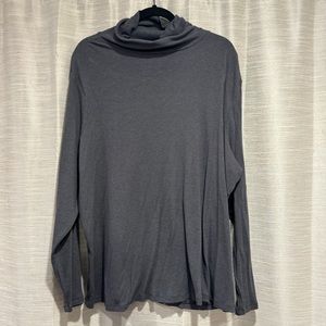 Grey Ribbed Turtleneck